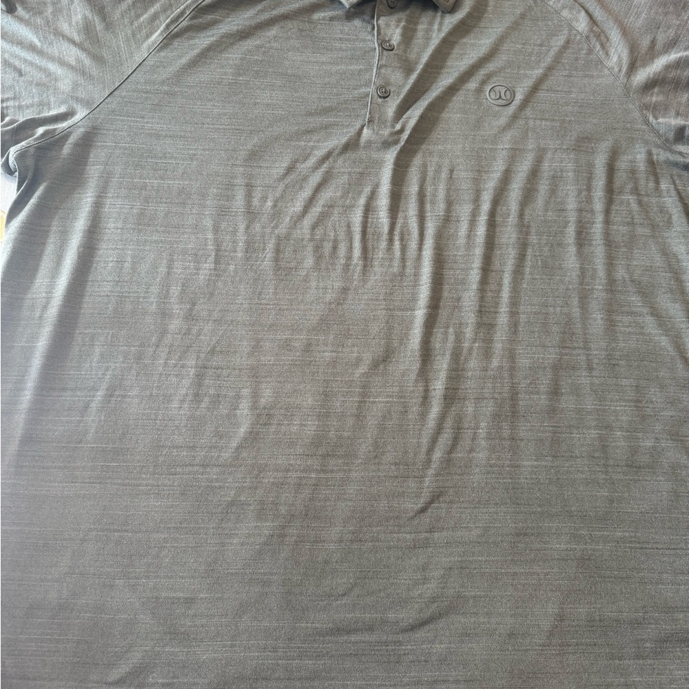 Hurley Men's Gray/Green Polo Shirt